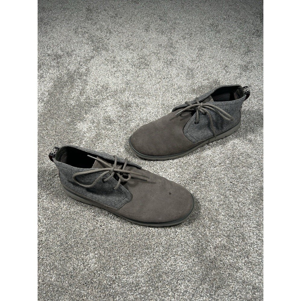 UGG Men's Chukka Boots Gray Suede Wool Lace Up Size 9 Casual Comfort - Picture 6 of 8